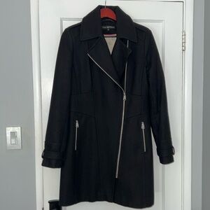 Via Spiga pea coat with off center zipper.  Size 14